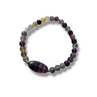 Bracelet Fluorite multicolore homme femme