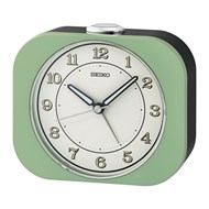 Réveil Seiko plastique vert cadran blanc