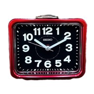 Réveil Seiko noir/rouge