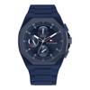 Montre Tommy Hilfiger chrono en silicone bleu marine - vue V1