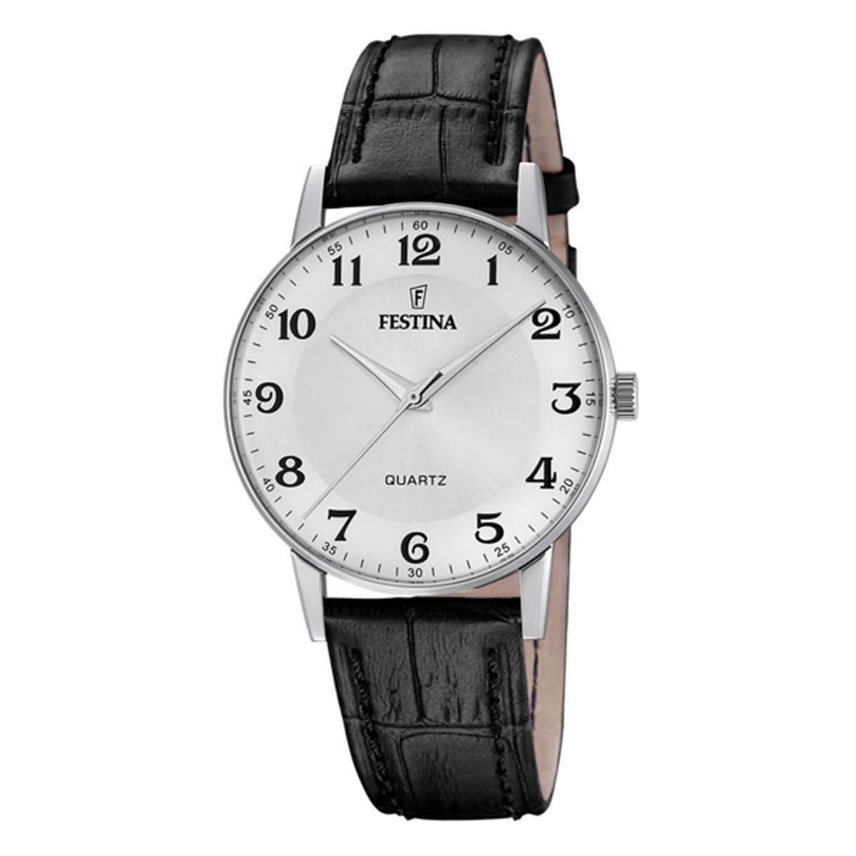 Montre Festina classique cuir noir