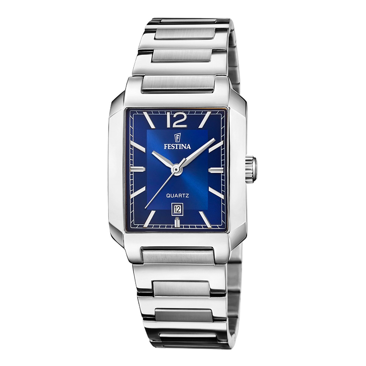 Montre femme Festina rectangulaire cadran bleu