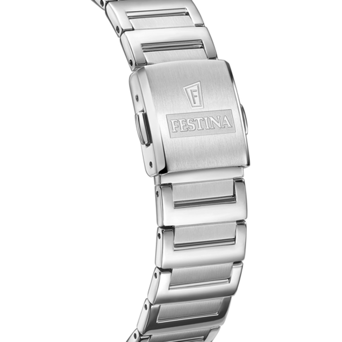 Montre femme Festina rectangulaire cadran bleu - vue 2