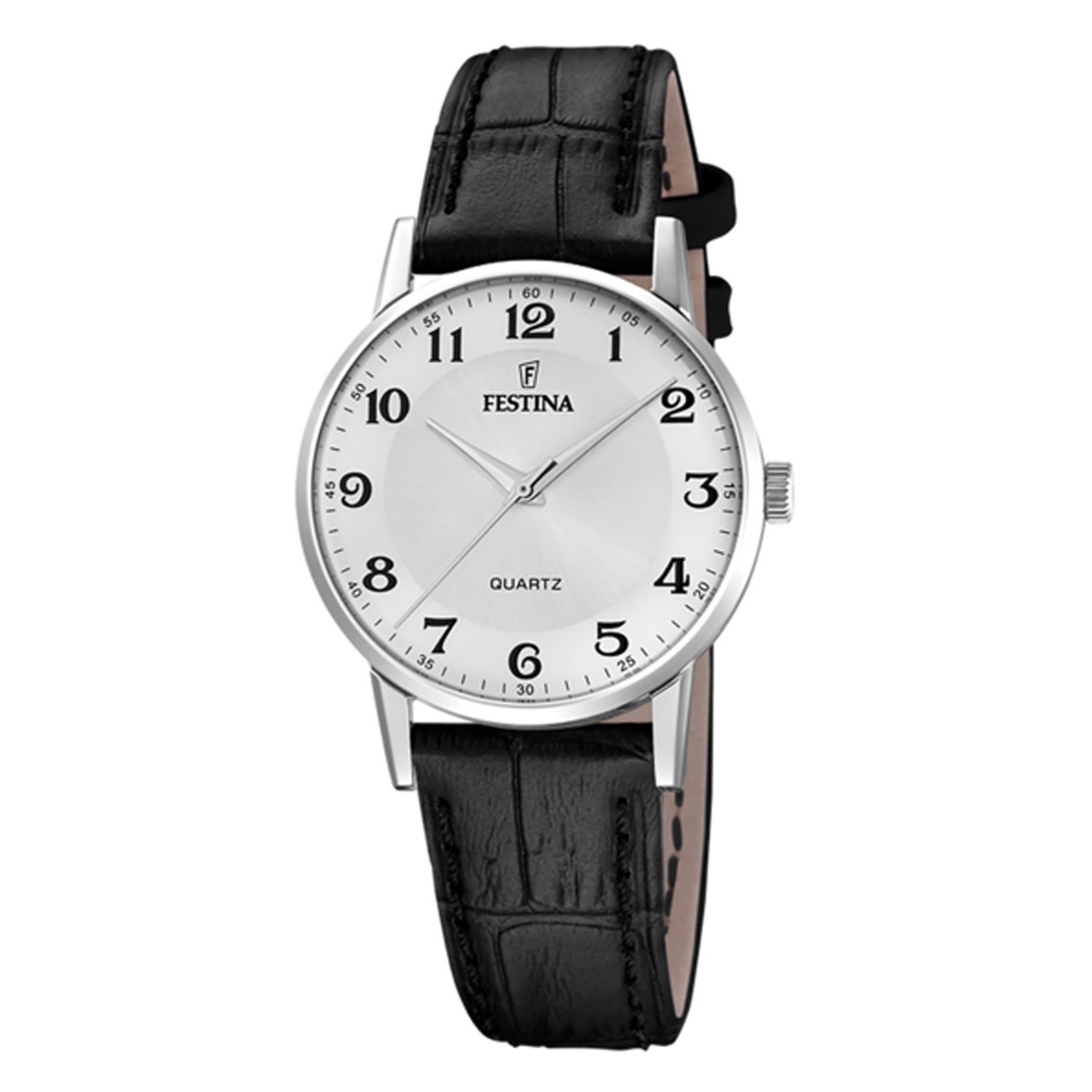 Montre femme Festina classique cuir noir