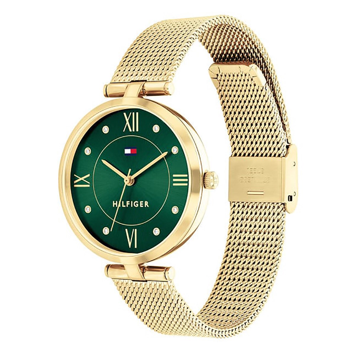 Montre femme Tommy Hilfiger ELLA
acier doré maille milanaise - vue 3