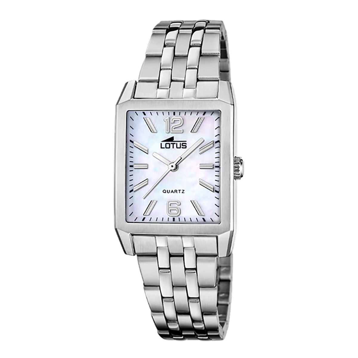 Montre femme Lotus rectangulaire acier