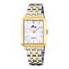 Montre femme Lotus rectangulaire acier bicolore - vue V1