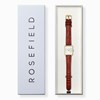Montre femme Rosefield Boxy XS cuir marron - vue V4