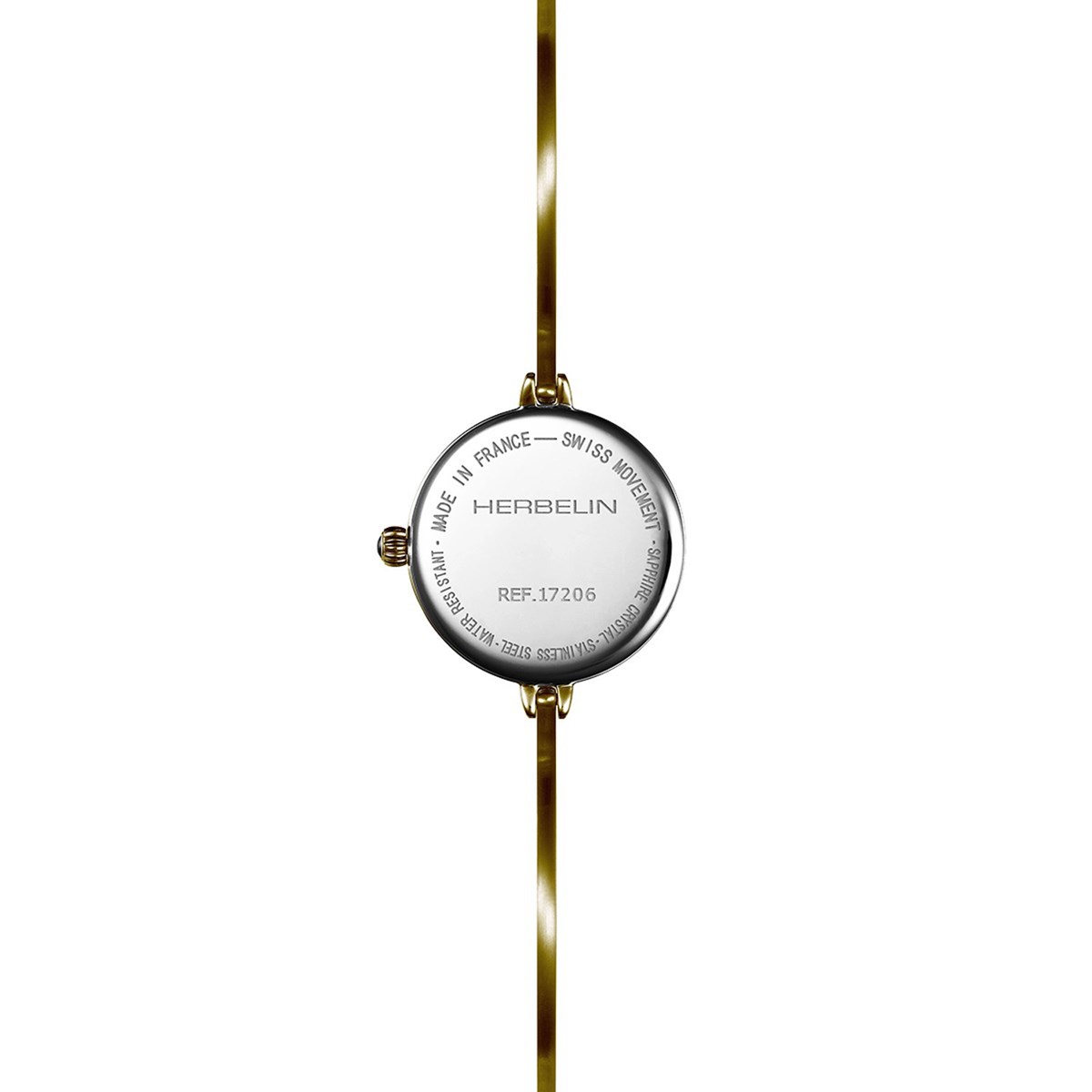 Montre femme Herbelin fil acier doré cadran nacre - vue 4