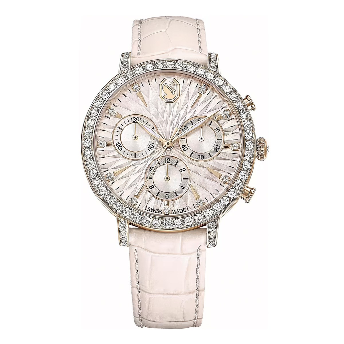 Montre Swarovski Matrix Chrono rose