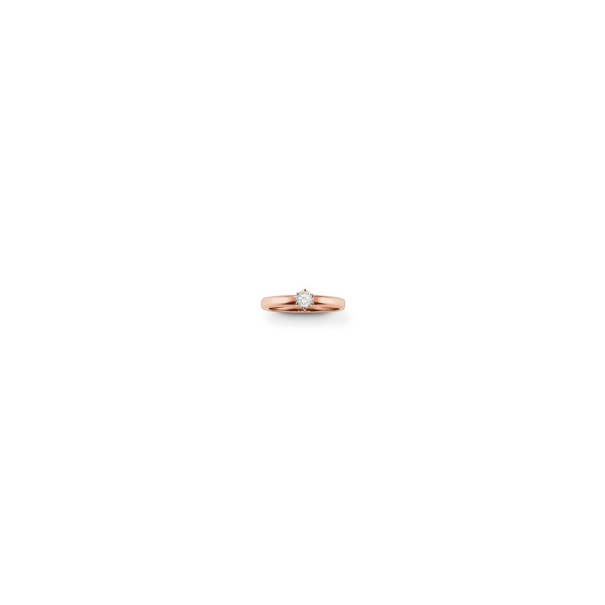 Bague Thomas Sabo Solitaire Rosée