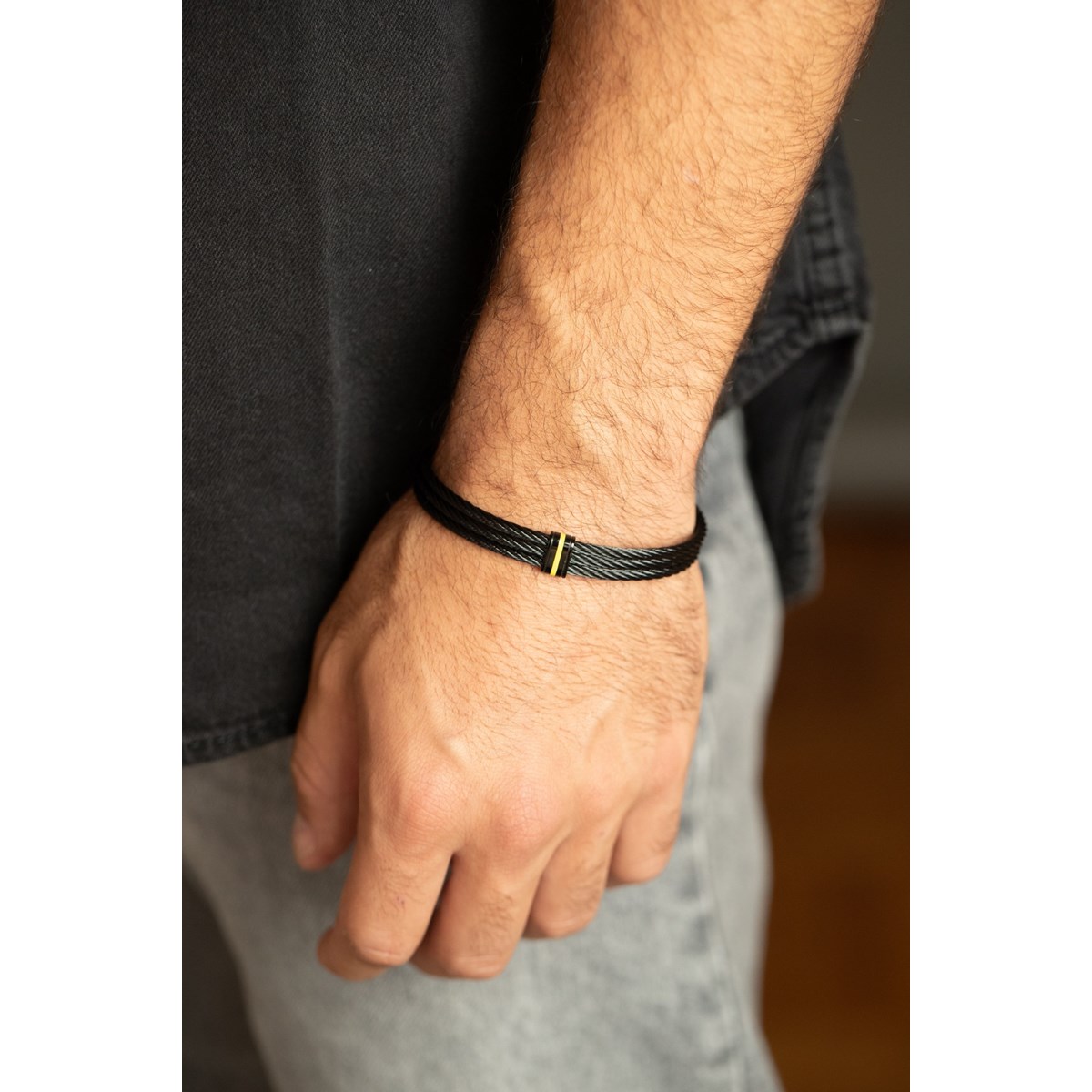 Bracelet rigide Nolan en Acier 316L - vue 2