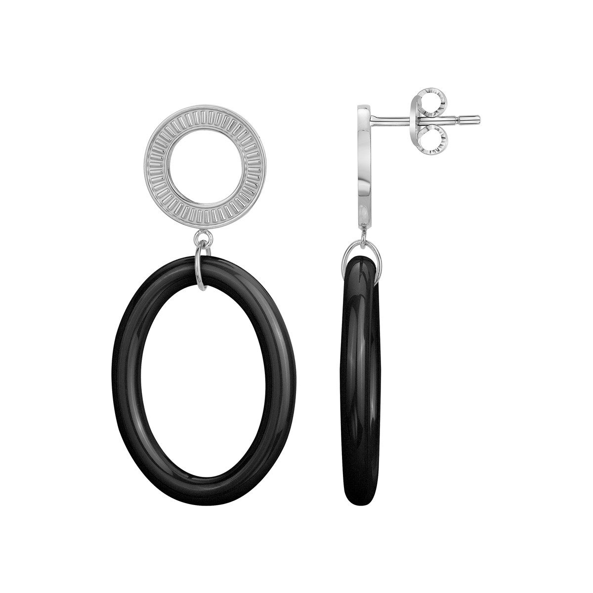 Boucles d'oreilles pendantes Lyana en Acier 316L