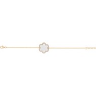 Bracelet Léonie en Plaqué Or avec oxyde de zirconium blanc