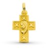 Pendentif  - Médaille Croix Or 18 Carats 750/000 Jaune - Chaine Offerte - vue V1