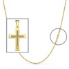 Pendentif  - Médaille Croix Or 18 Carats 750/000 Jaune - Chaine Offerte - vue V2