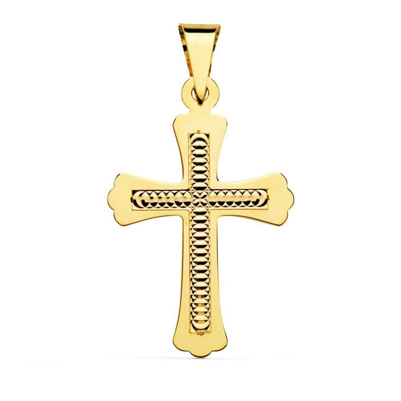 Pendentif  - Médaille Croix Or 18 Carats 750/000 Jaune - Chaine Offerte