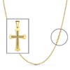 Pendentif  - Médaille Croix Or 18 Carats 750/000 Jaune - Chaine Offerte - vue V2