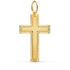 Pendentif  - Médaille Croix Or 18 Carats 750/000 Jaune - Chaine Offerte - vue V1