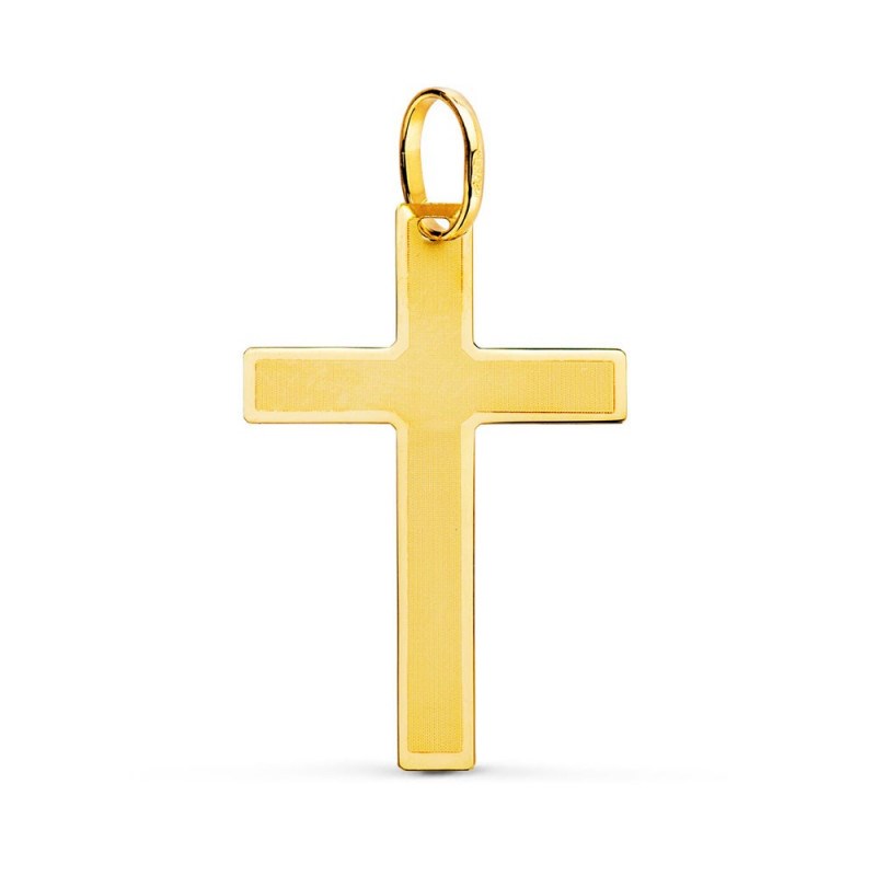 Pendentif  - Médaille Croix Or 18 Carats 750/000 Jaune - Chaine Offerte