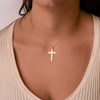 Pendentif  - Médaille Croix Or 18 Carats 750/000 Jaune - Chaine Offerte - vue V2