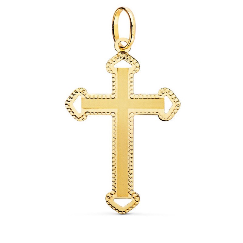 Pendentif  - Médaille Croix Or 18 Carats 750/000 Jaune - Chaine Offerte