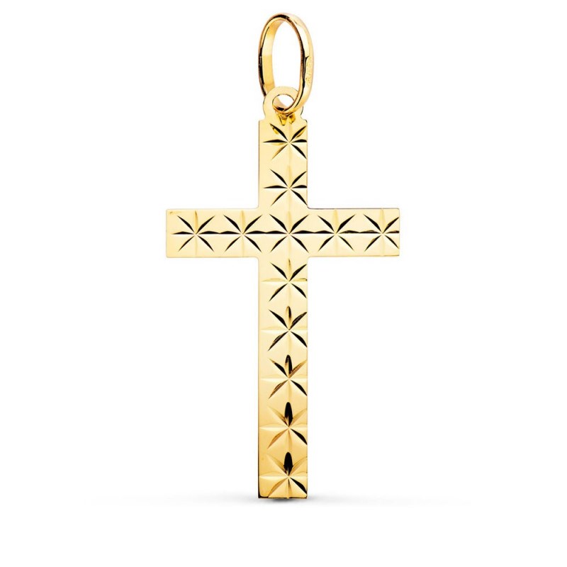 Pendentif  - Médaille Croix Or 18 Carats 750/000 Jaune - Chaine Offerte