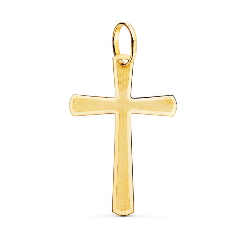 Pendentif  - Médaille Croix Or 18 Carats 750/000 Jaune - Chaine Offerte