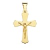 Pendentif  - Médaille Christ sur la Croix Or 18 Carats 750/000 Jaune - Chaine Offerte - vue V1