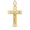 Pendentif  - Médaille Christ sur la Croix Or 18 Carats 750/000 Jaune - Chaine Offerte - vue V1