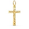 Pendentif  - Médaille Christ sur la Croix Or 18 Carats 750/000 Jaune - Chaine Offerte - vue V1