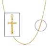 Pendentif  - Médaille Christ sur la Croix Or 18 Carats 750/000 Jaune - Chaine Offerte - vue V3