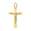 Pendentif  - Médaille Christ sur la Croix Or 18 Carats 750/000 Jaune - Chaine Offerte - vue V1