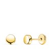 Boucles d'Oreilles Or 18 Carats 750/000 Jaune Ronde - vue V1