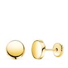 Boucles d'Oreilles Or 18 Carats 750/000 Jaune Ronde - vue V1