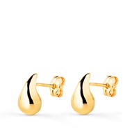 Boucles d'Oreilles Or 18 Carats 750/000 Jaune Goutte