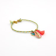 Bracelet cordon grigris - CARLA