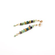 Boucles d'oreilles tiges heishi - CHARLOTTE