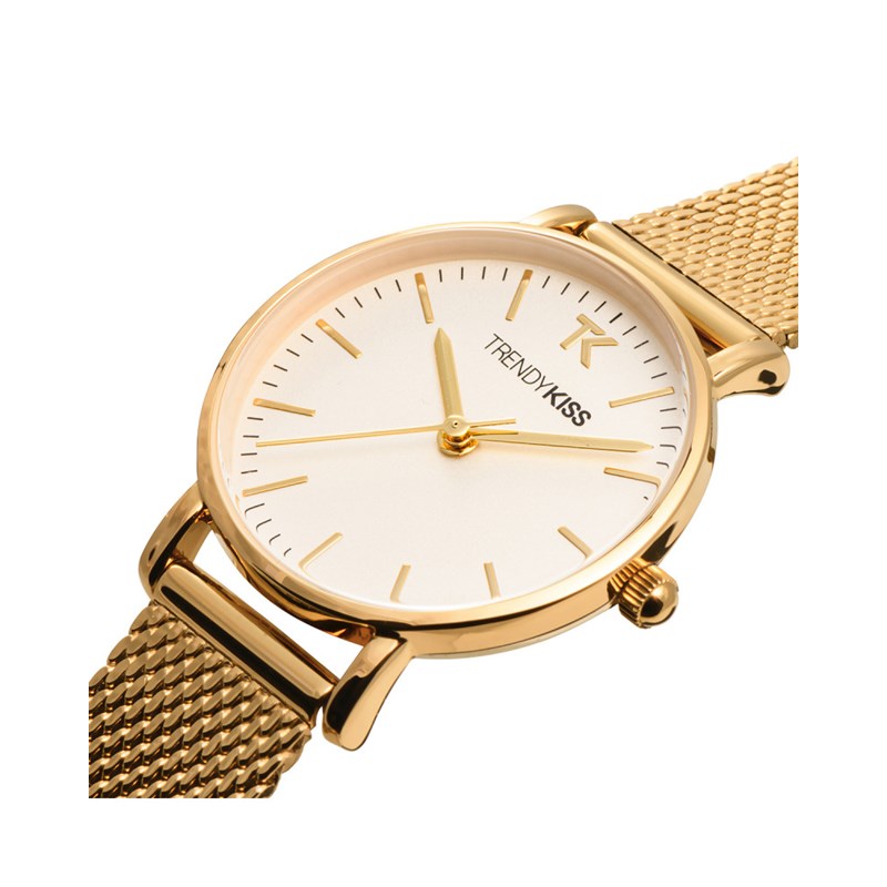 Charlotte - Montre femme - Analogique 3 aiguilles - Boitier de forme ronde en métal - Cadran blanc - vue 2