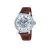 Longcase Grande Skeleton Automatic - Montre homme - Mouvement automatique squelette 3 aiguilles - Cadran blanc - vue V1