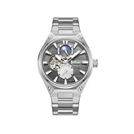 CAMERON - Montre Homme - Analogique Mouvement Automatique Multifonction - Boitier rond en métal - Cadran gris