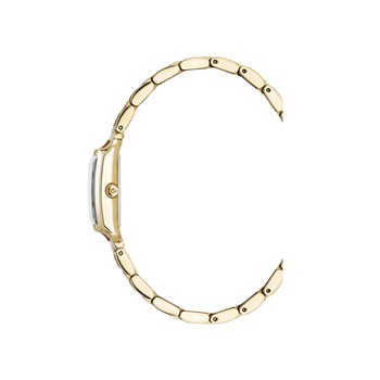 Montre femme - Mouvement quartz suisse 2 aiguilles - Bracelet doré