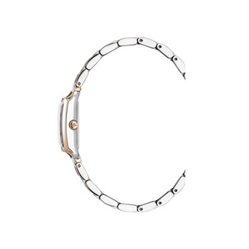 Montre femme - Mouvement quartz suisse 2 aiguilles - Bracelet argent doré rose