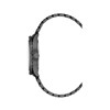 Montre homme - Mouvement Suisse Ronda GMT avec 3 aiguilles et date - Bracelet noir - vue V3