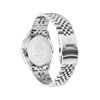 Montre homme - Mouvement Suisse Ronda GMT avec 3 aiguilles et date - Bracelet argent - vue V2