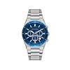 CALLUM - Montre Homme - Analogique Mouvement Multifonction - Boitier rond en métal - Bracelet en métal - Cadran bleu - vue V1