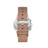 TYLER - Montre Homme - Analogique Mouvement Multifonction - Boitier rond en métal - Bracelet en cuir italien marron - vue V4