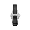 AMANDA - Montre Femme - Analogique Mouvement 3 aiguilles - Boitier rond en métal- Bracelet en cuir noir - vue V4