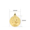 Pendentif - Médaille Arbre de Vie Or Jaune - Chaine Offerte - vue V3