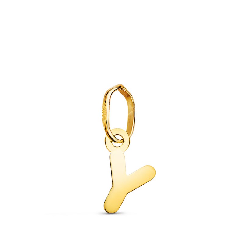 Pendentif Or 18 Carats 750 Jaune - Initiale Lettre 'Y' - Chaine Offerte